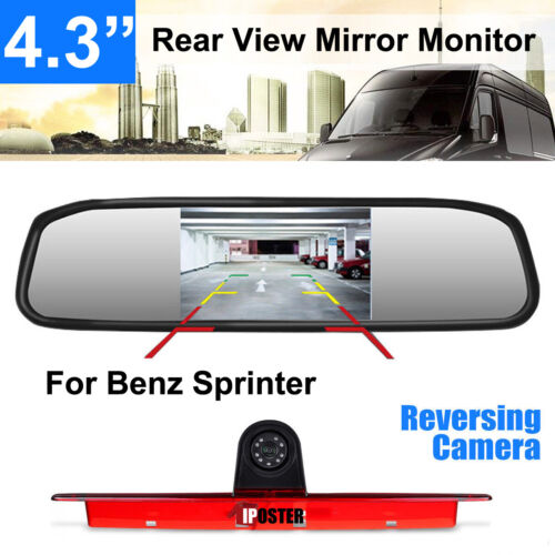 Rear view Mirror Backup Camera with Monitor 4.3 Inch Screen Rearview ...