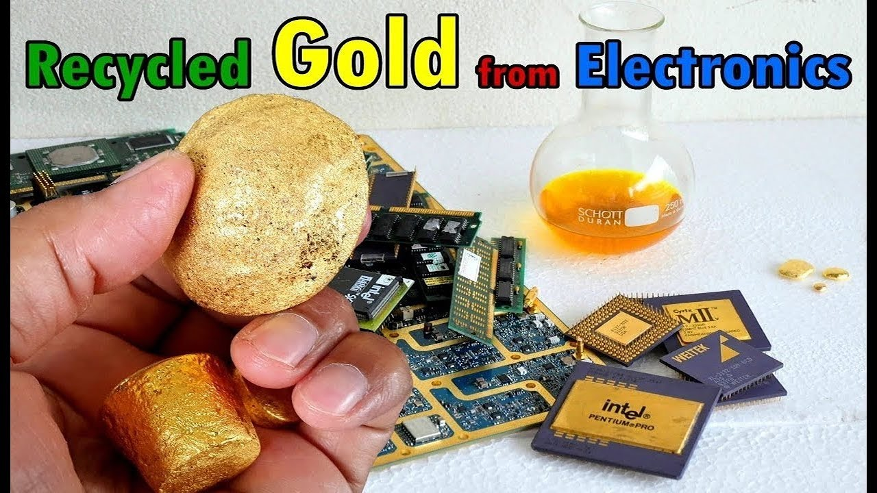استخلاص الذهب من الكمبيوتر والهاتف الخلوي